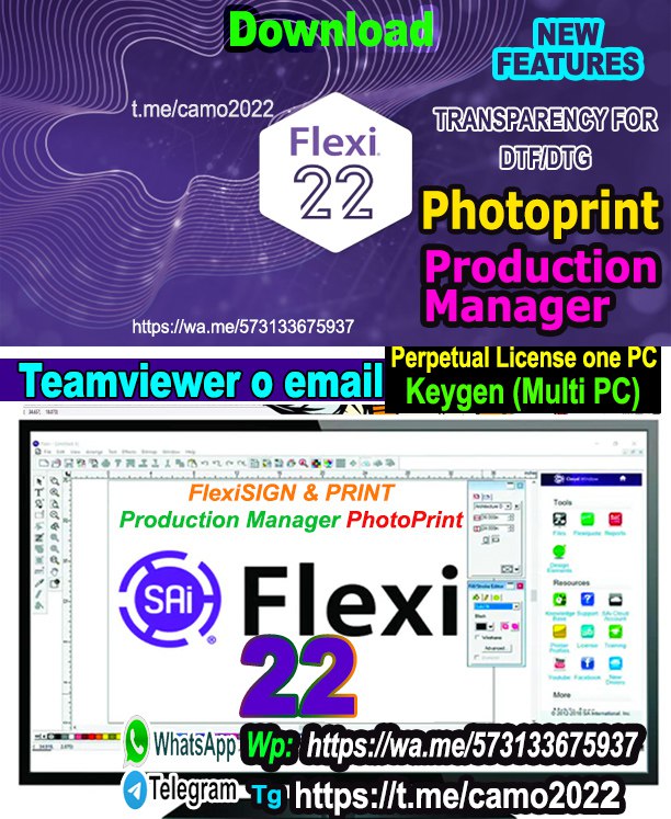 Software rip flexisign , printing and cutting software, cadlink, acrorip, onyx.  FULL, NO DONGLE en Azcapotzalco